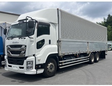  H30年 3軸1デフ ファイブスターギガ アルミウイング 14トン積載 リアエアサス 7MT 導風板付き R9年2月迄車検付き