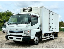 ₋12℃確認 H29年 三菱キャンター 冷凍バン ワイドロング 東プレ低温ｰ30℃設定 スタンバイ電源付 荷台床キーストン 左側サイド扉付 ヒンジ類ステン 積載2900㎏