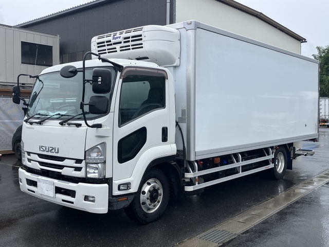 【近日入庫予定】【ミッションセミリビルト交換済み】 R1年 増トン 格納パワーゲート付 冷凍バン 東プレ低温 6200ワイド 床アルミ縞板 アルミホイール 6速マニュアル いすゞフォワード 