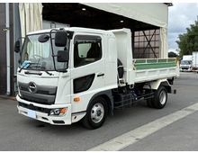 高年式 R5年 新明和製ダンプ 240高馬力 走行2.1万㎞ 6速マニュアル 日野レンジャー 9月迄車検付