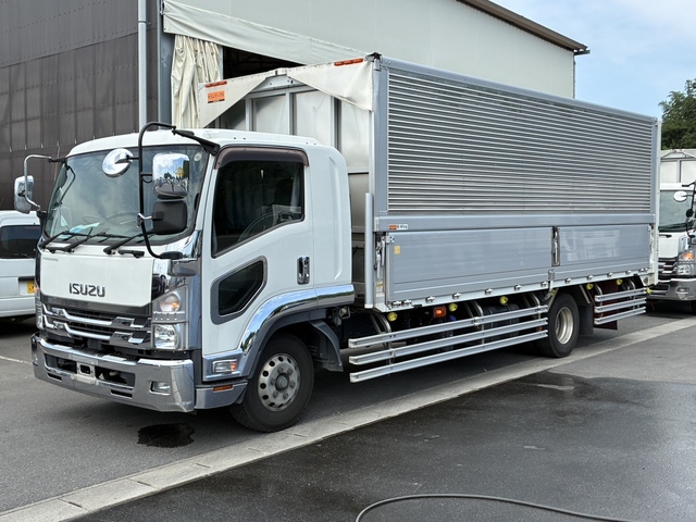 【近日入庫予定】 R2年 増トン 跳上パワーゲート付き 新免許対応（11ｔ未満） アルミウイング 6200ワイド 240高馬力 板バネ アルミホイール スムーサー いすゞフォワード
