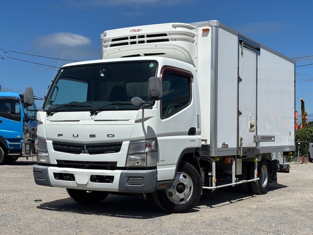 【近日入庫】-12℃確認 車検付き 格納パワーゲート菱重低温 三菱キャンター 積載２トン