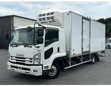 H29年 格納パワーゲート付き 冷凍バン デンソー低温 床キーストン 6000ワイド リアエアサス サイド扉 スムーサー いすゞフォワード